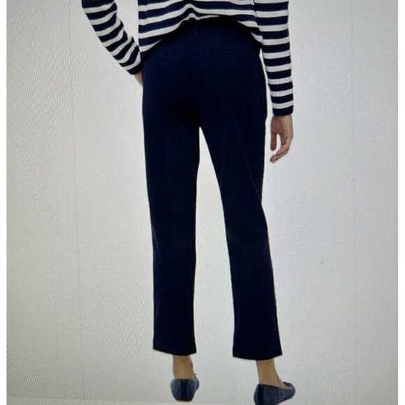 J.Crew Womens High Rise Girlfriend Chino Navy Blue Size 12 - Picture 2 of 11